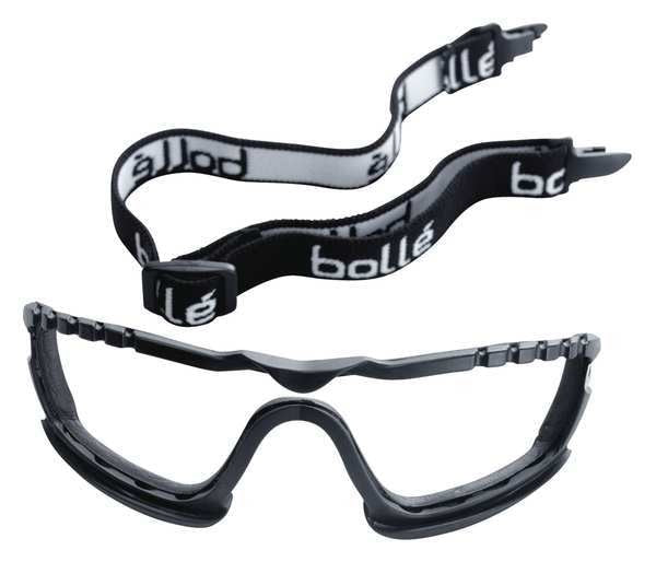 Dust Ggls Strap and Foam Kit, Bk, Foam
