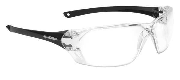 Safety Glasses, Wraparound Clear Polycarbonate Lens, Anti-Fog, Scratch-Resistant