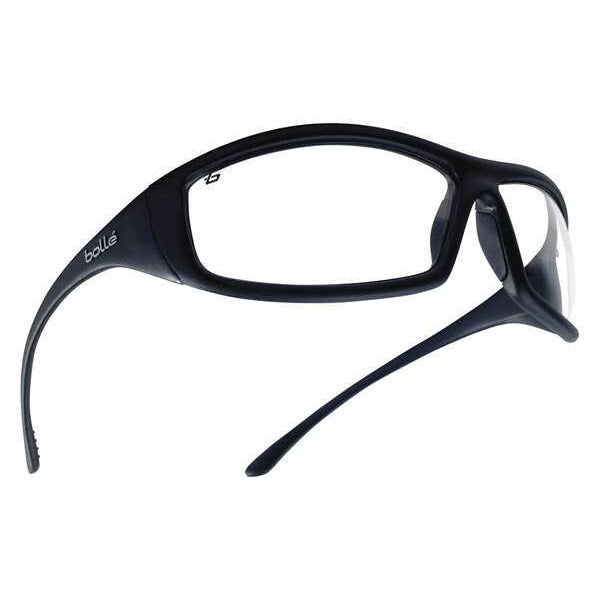 Safety Glasses, Wraparound Clear Polycarbonate Lens, Anti-Fog, Scratch-Resistant