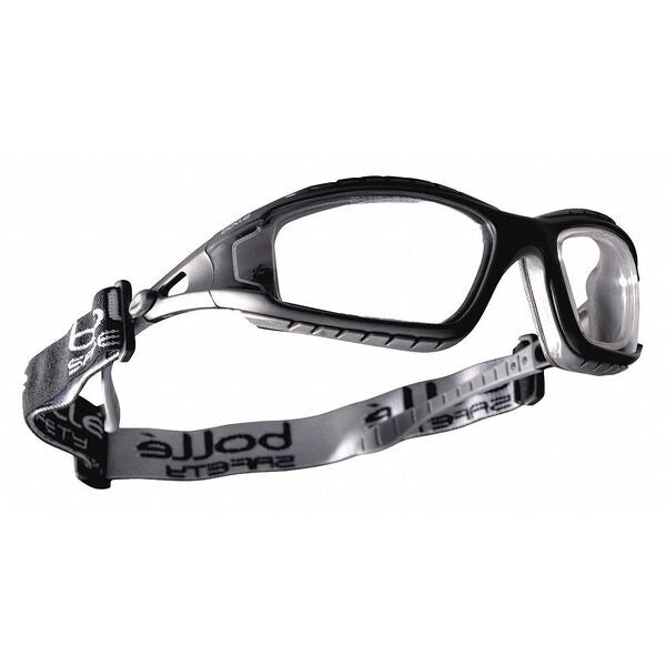 Safety Glasses, Wraparound Clear Polycarbonate Lens, Anti-Fog, Scratch-Resistant