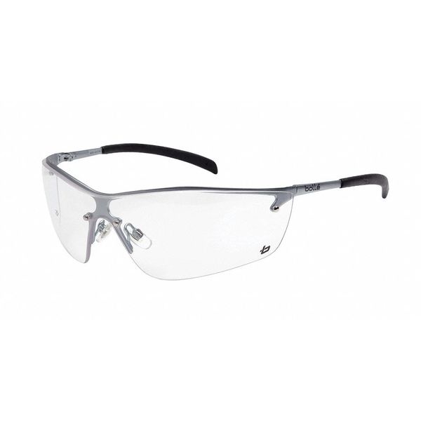 Safety Glasses, Wraparound Clear Polycarbonate Lens, Anti-Fog, Scratch-Resistant
