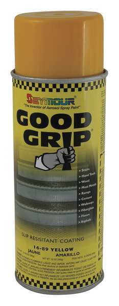 12 oz Slip Resistant Coating, Matte Finish, Yellow, Oil Base