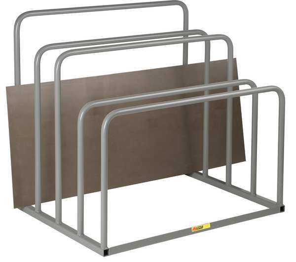Freestanding Vertical Sheet Storage Rack, 36 in D, 48 in W, 4 Shelves