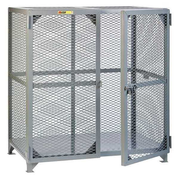Bulk Storage Locker, 49 in W, 33 in D, 53 in H, 0 Shelves, 2 Doors, Steel, Assembled