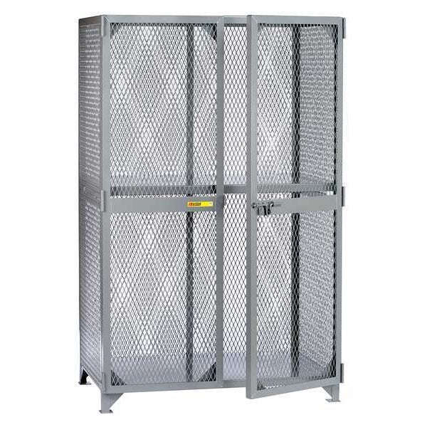 Bulk Storage Locker, 61 in W, 39 in D, 78 in H, 1 Shelves, 2 Doors, Steel, Assembled
