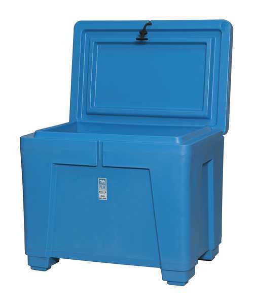 Blue ASM Insulated Bin, Plastic, 11 cu ft Volume Capacity