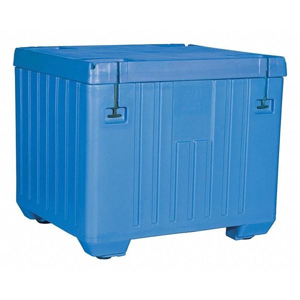 Blue ASM Insulated Bin, Plastic, 30 cu ft Volume Capacity