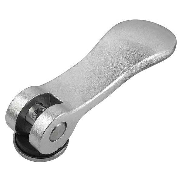 Cam Lever Size: 0 D=8-32, A=52, 3, B=18, Aluminum Black Powder-Coated, Comp: Stainless Steel
