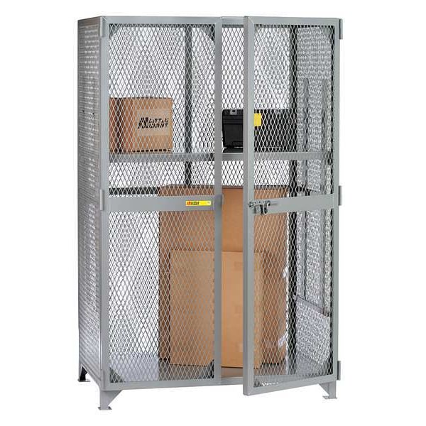 Bulk Storage Locker, 61 in W, 27 in D, 78 in H, 1 Shelves, 2 Doors, Steel, Assembled