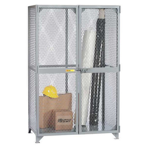 Bulk Storage Locker, 61 in W, 27 in D, 78 in H, 0 Shelves, 2 Doors, Steel, Assembled