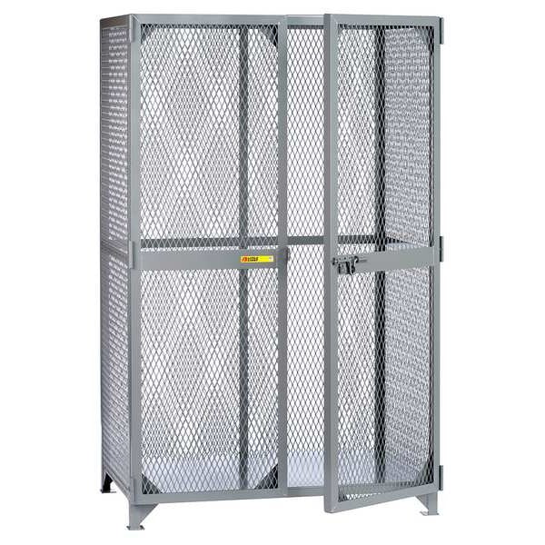 Bulk Storage Locker, 61 in W, 27 in D, 78 in H, 0 Shelves, 2 Doors, Steel, Assembled