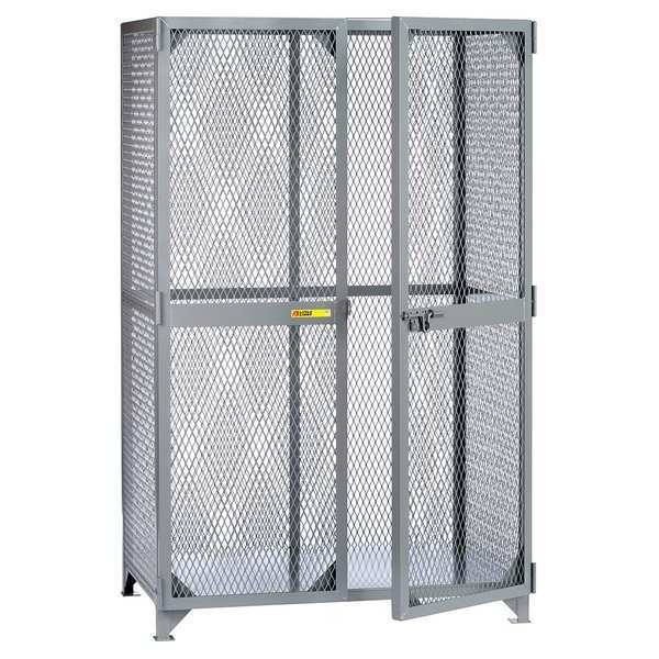 Bulk Storage Locker, 49 in W, 33 in D, 78 in H, 0 Shelves, 2 Doors, Steel, Assembled