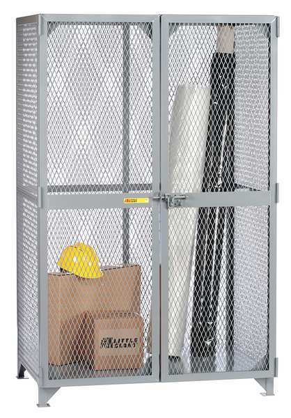 Bulk Storage Locker, 72 in W, 33 in D, 78 in H, 0 Shelves, 2 Doors, Steel, Assembled