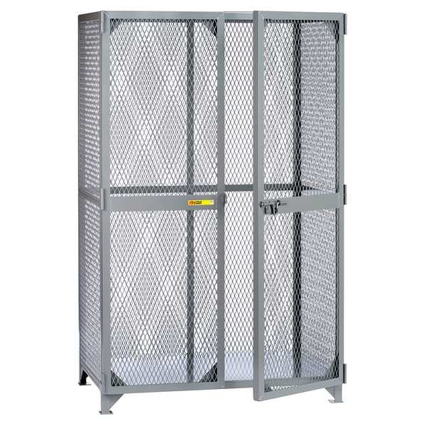 Bulk Storage Locker, 49 in W, 27 in D, 78 in H, 0 Shelves, 2 Doors, Steel, Assembled