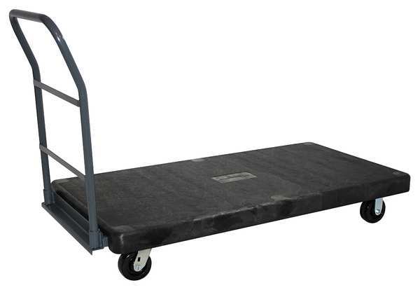 Platform Truck, 2500lb, Plastic, 60inx30in