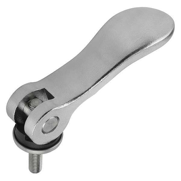 Cam Lever, Stainless Steel Electropolished, Size: 1, M06X20, A=70, 4, B=21, 5, Comp: Stainless Steel