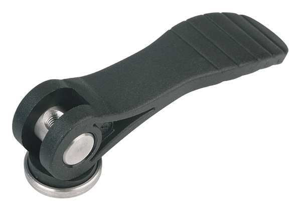 Cam Lever, Plastic Handle, Black, Size: 1, D=M05, A=71, 5, B=22, Comp: Steel