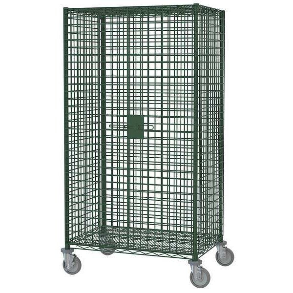 Antimicrobial Wire Security Cart with Adjustable Shelves 900 lb Capacity, 27 1/2 in W x 41 in L x