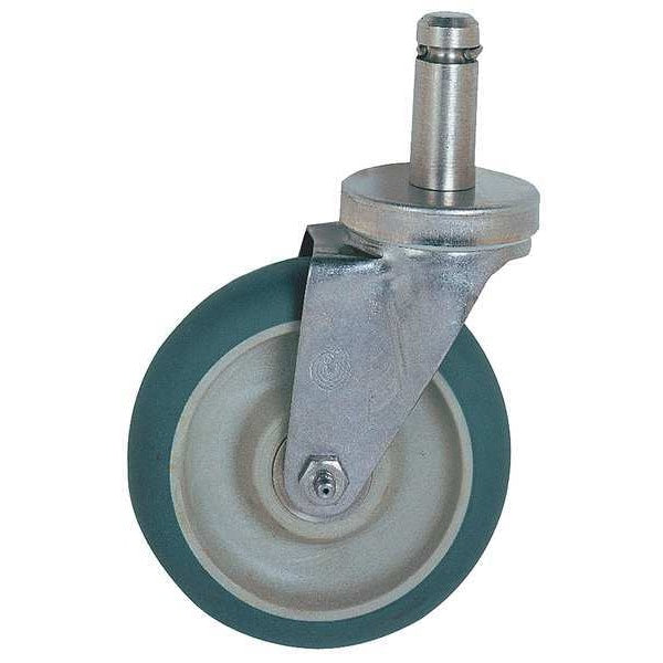 Swivel Stem Caster, H 5 In, w/Donut Bumper