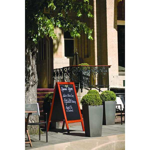 Sandwich Board, Mahogany, 22 x 34 In
