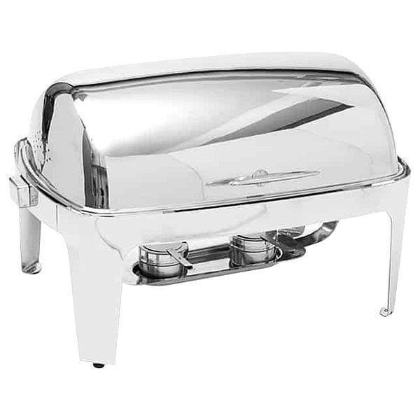 Chafer, Roll Top, Stainless, 9 qt.