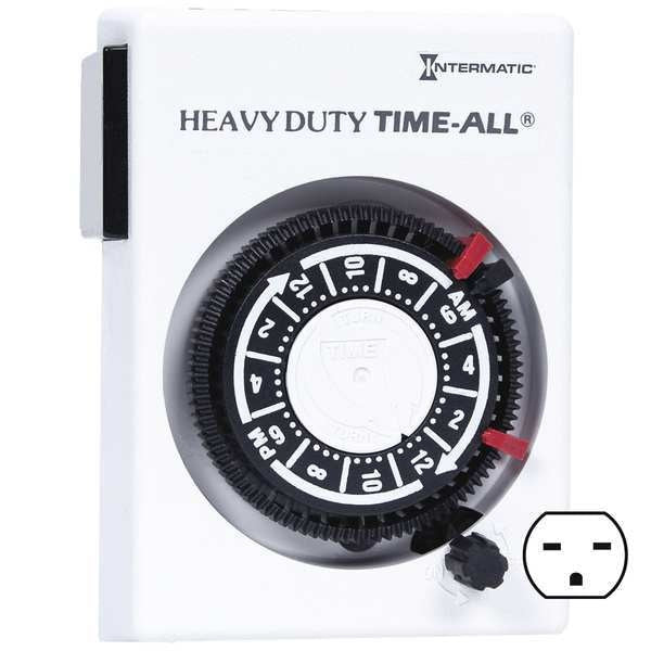 Timer, Mechanical, 240V, 15A, Plug In