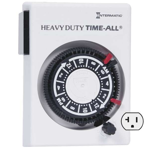 Timer, Mechanical, 120V, 20A, Plug In
