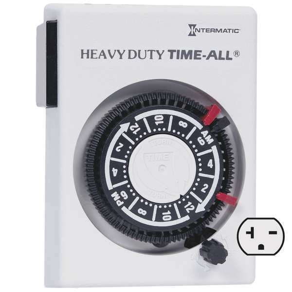 Timer, Mechanical, 240V, 20A, Plug In