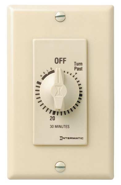 Spring-Wound Timer, 0 to 30 min., Ivory