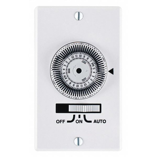 Timer, Mechanical, 120V, 20A, Wall Switch