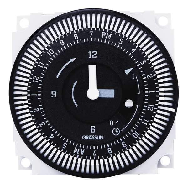 Electromechanical Timer, 24-Hour, SPDT