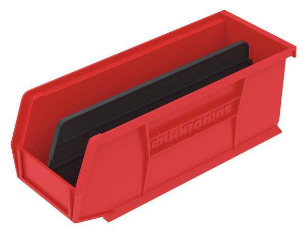 Plastic Divider, Black, 10 13/32 in L, Not Applicable W, 3 1/2 in H