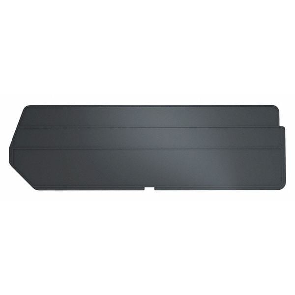 Plastic Divider, Black, 14 1/8 in L, Not Applicable W, 4 13/32 in H