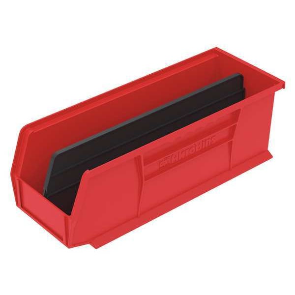 Plastic Divider, Black, 14 1/8 in L, Not Applicable W, 4 13/32 in H