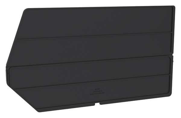Plastic Divider, Black, 17 5/32 in L, Not Applicable W, 9 9/64 in H