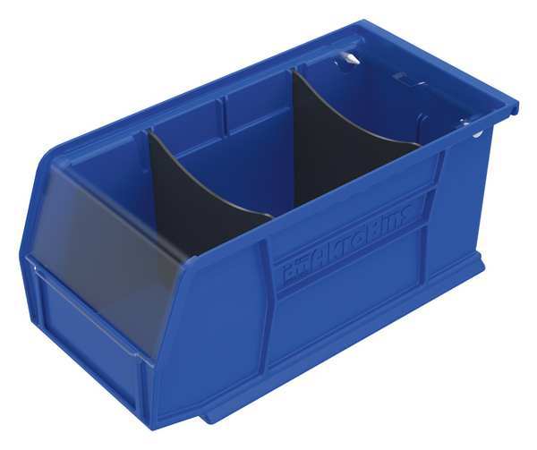 Plastic Divider, Black, 4 11/16 in L, Not Applicable W, 4 5/16 in H