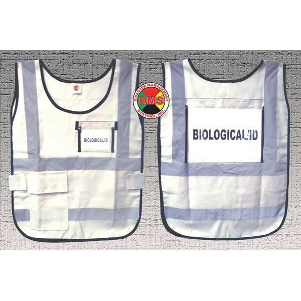 Safety Vest, White, Nylon