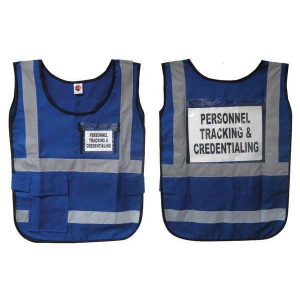 Safety Vest, Blue, Nylon
