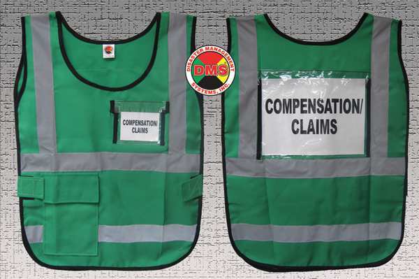 Safety Vest, Green, Nylon