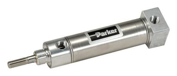 Air Cylinder, 1 1/2 in Bore, 5 in Stroke, Round Body Double Acting