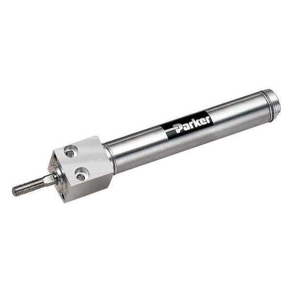 Air Cylinder, 7/16 in Bore, 3 in Stroke, Round Body Single Acting