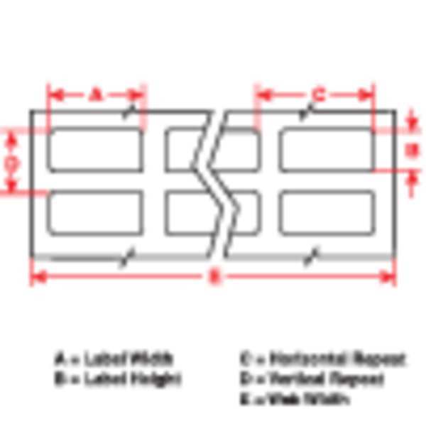 Thermal Transfer Printer Labels, Amber