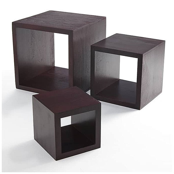 Riser Set, Wood, Mahogany