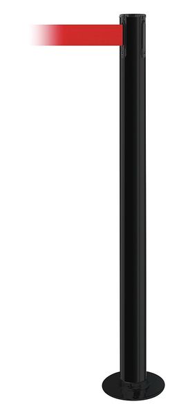 Fixed Barrier Post w/ Belt, 13 ft. L, Red