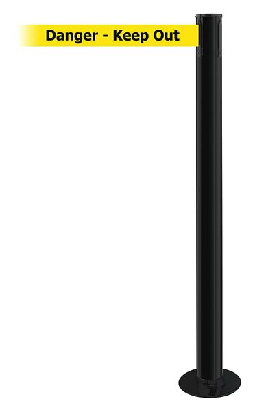 Fixed Barrier Post with Belt, 7-1/2 ft. L