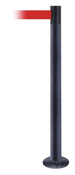 Fixed Barrier Post with Belt, Red