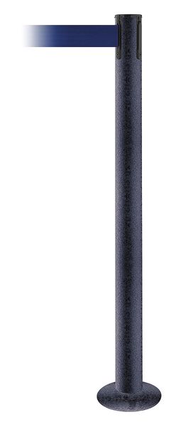 Fixed Barrier Post w/ Belt, 13 ft. L, Blue