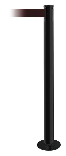 Fixed Barrier Post with Belt, Maroon