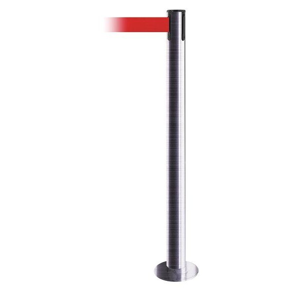 Fixed Barrier Post w/ Belt, 13 ft. L, Red