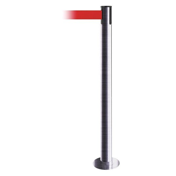 Fixed Barrier Post w/ Belt, 13 ft. L, Red